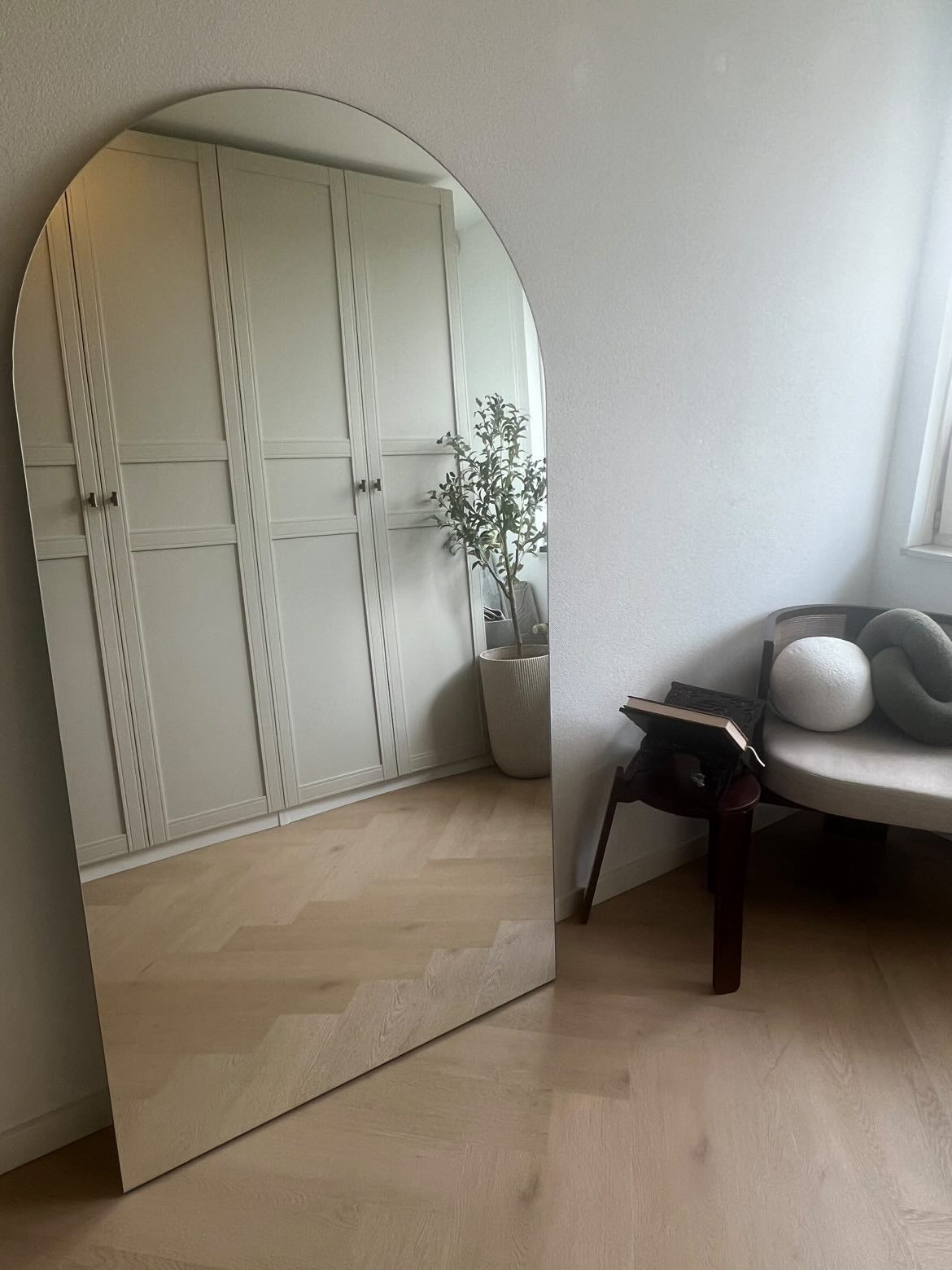 Stor Fritstående Spejl Uden Ramme 180x100