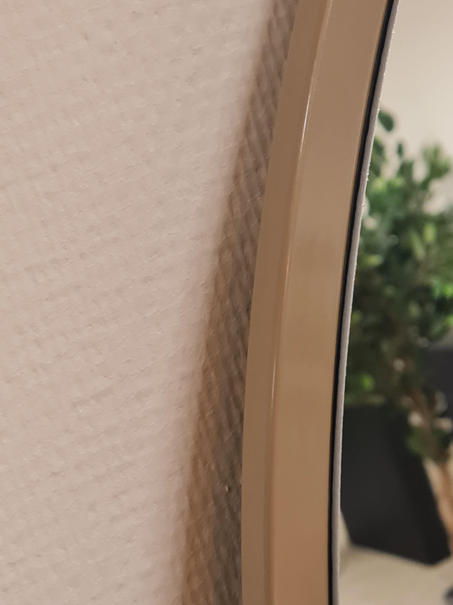 Stor Fritstående Spejl Ovalt 180x100 Taupe – BEGRÆNSET UDGAVE