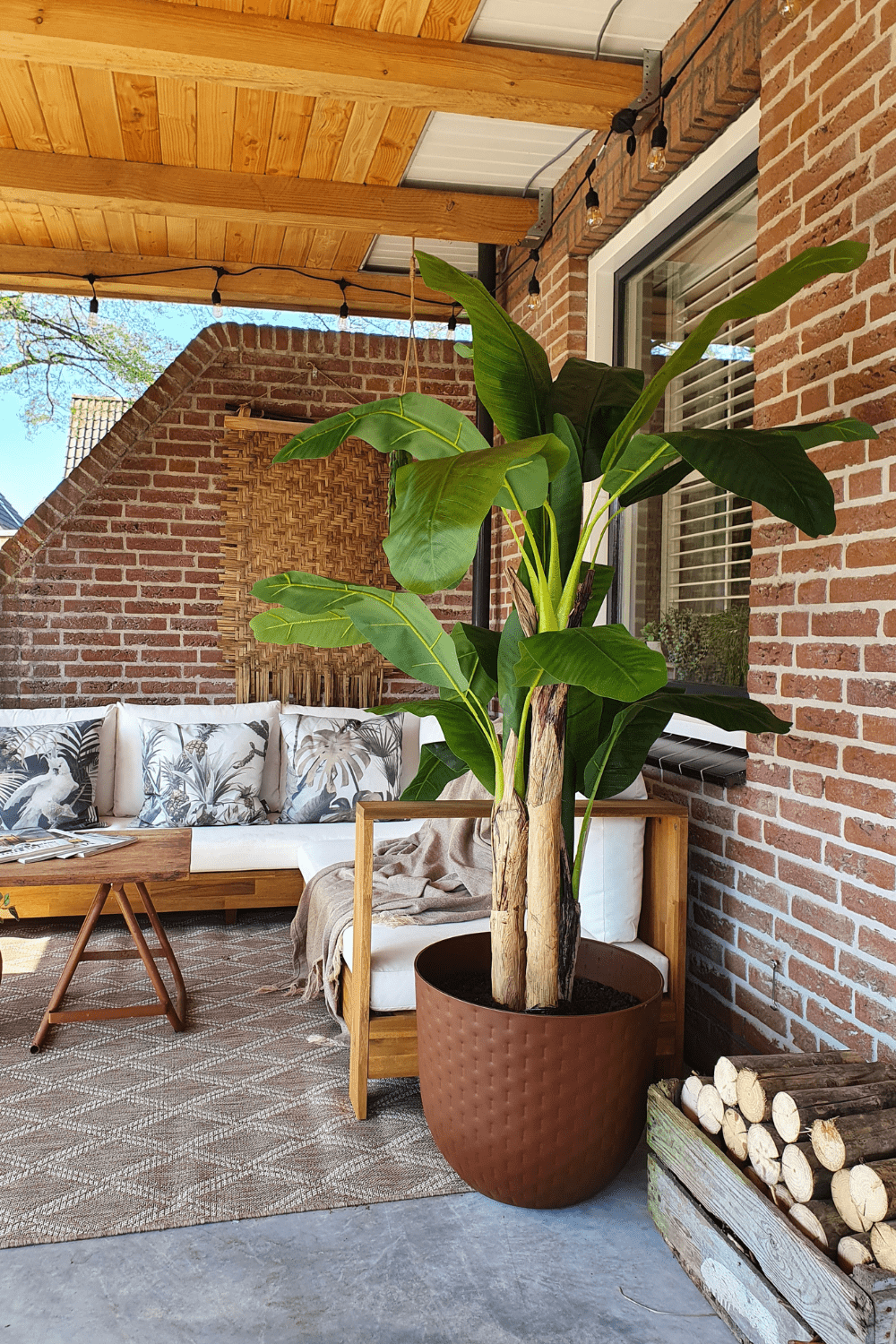 Kunstig Bananplante 180 cm