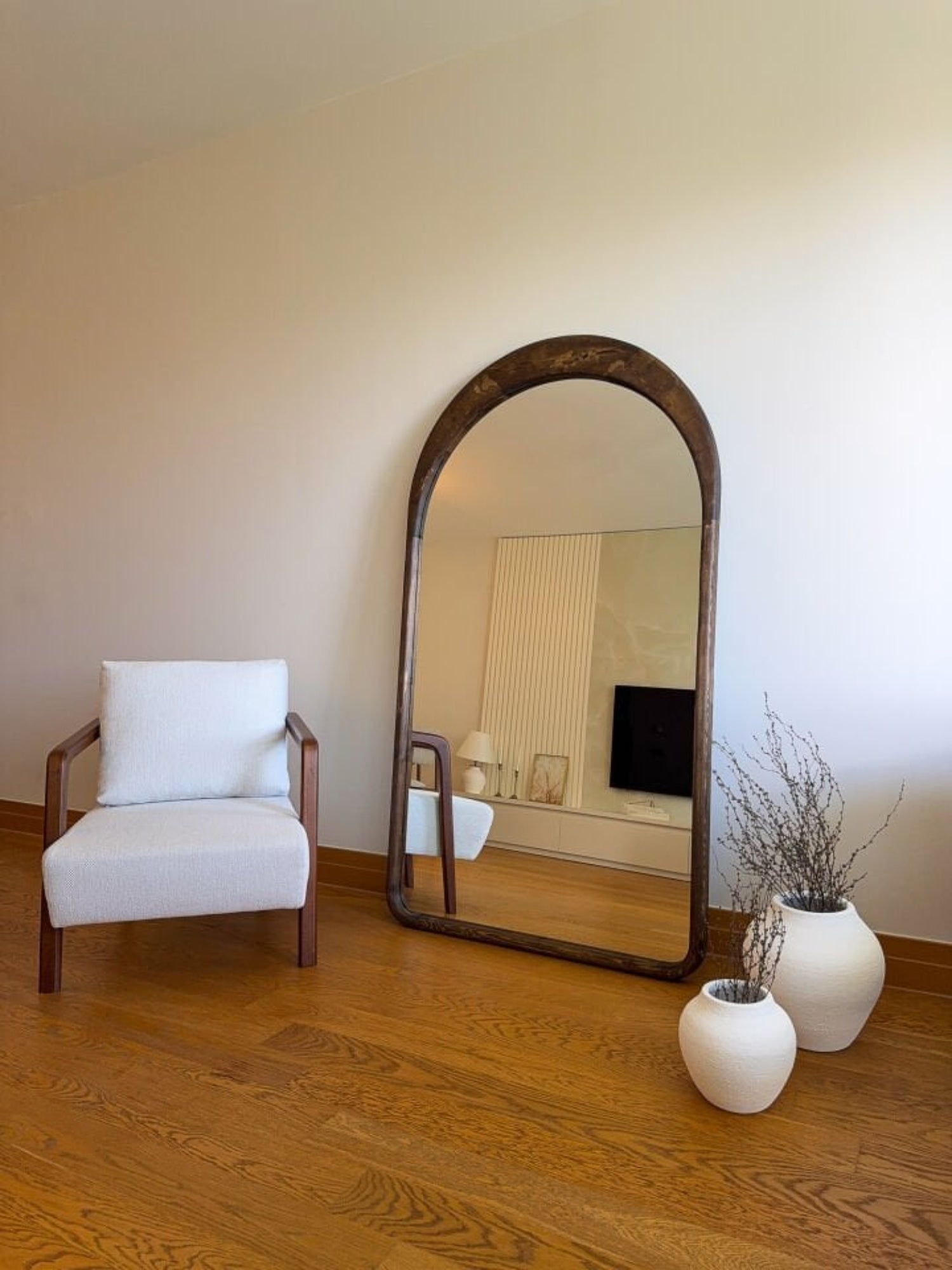 Linéa – Oval Træspejl 180x100 cm