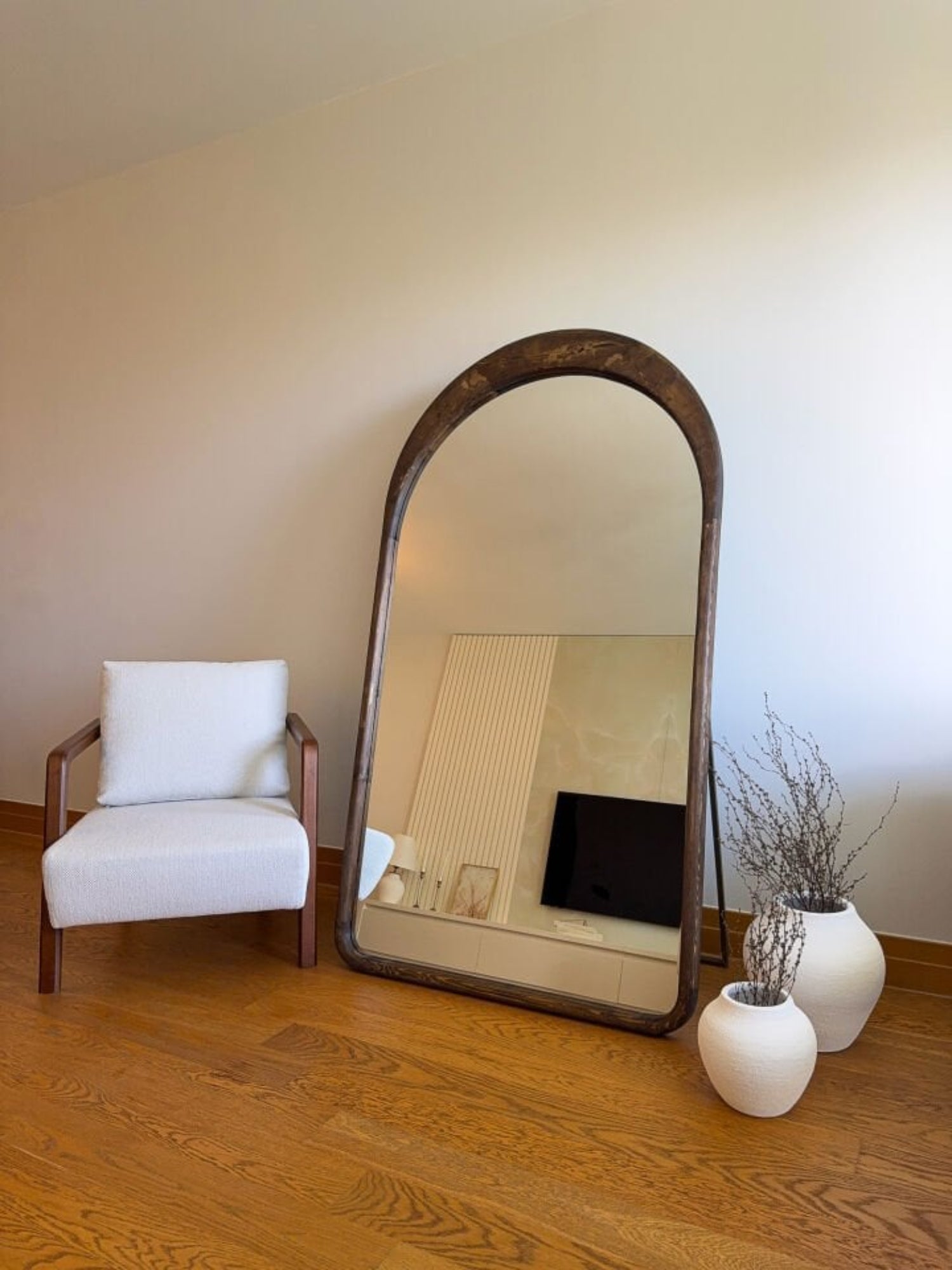 Linéa – Oval Træspejl 180x100 cm