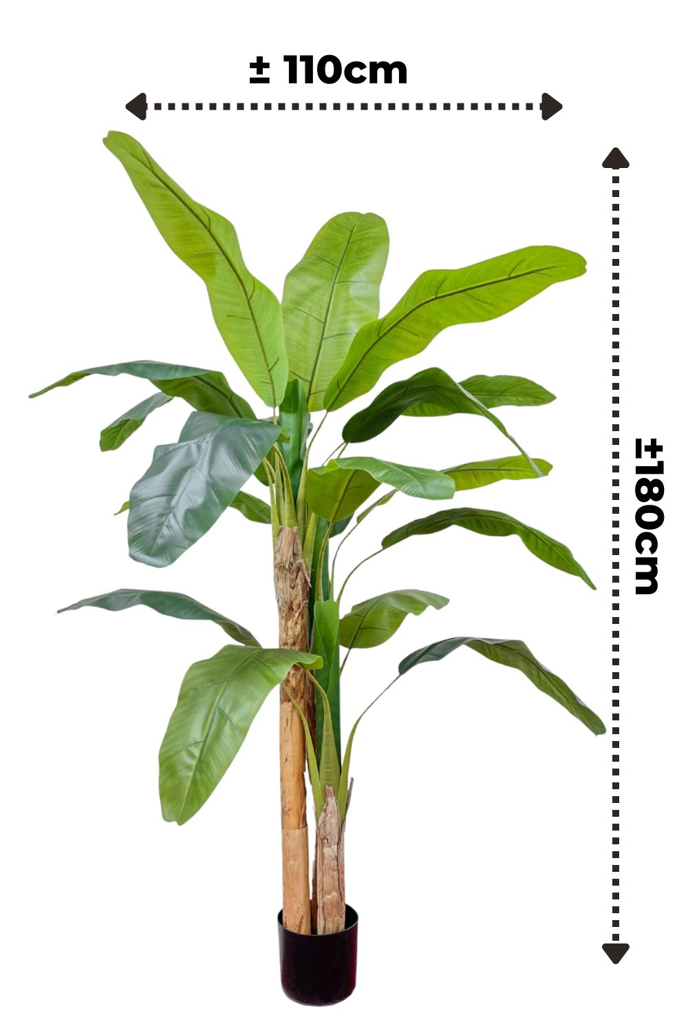 Kunstig Bananplante 180 cm