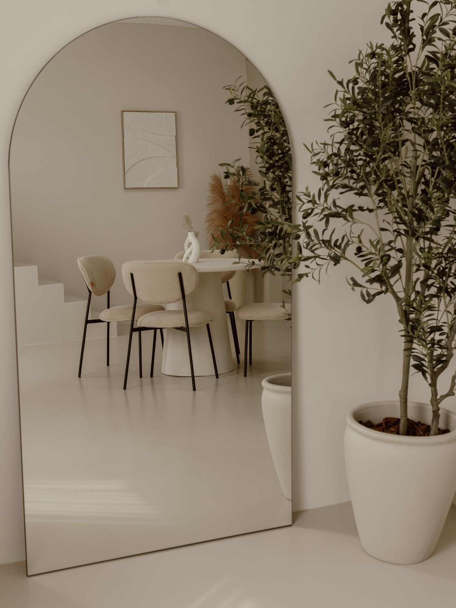 Stor Fritstående Spejl Uden Ramme 180x100