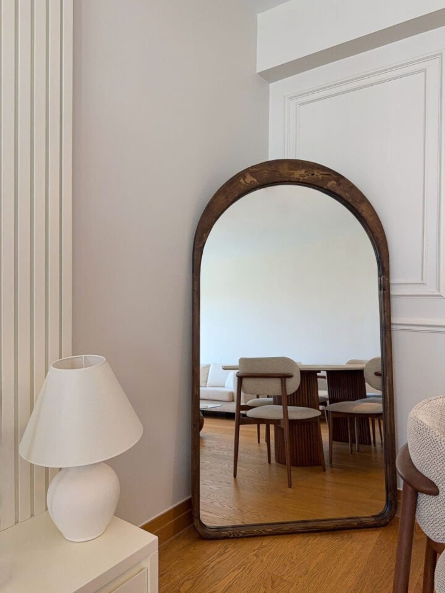 Linéa – Oval Træspejl 180x100 cm
