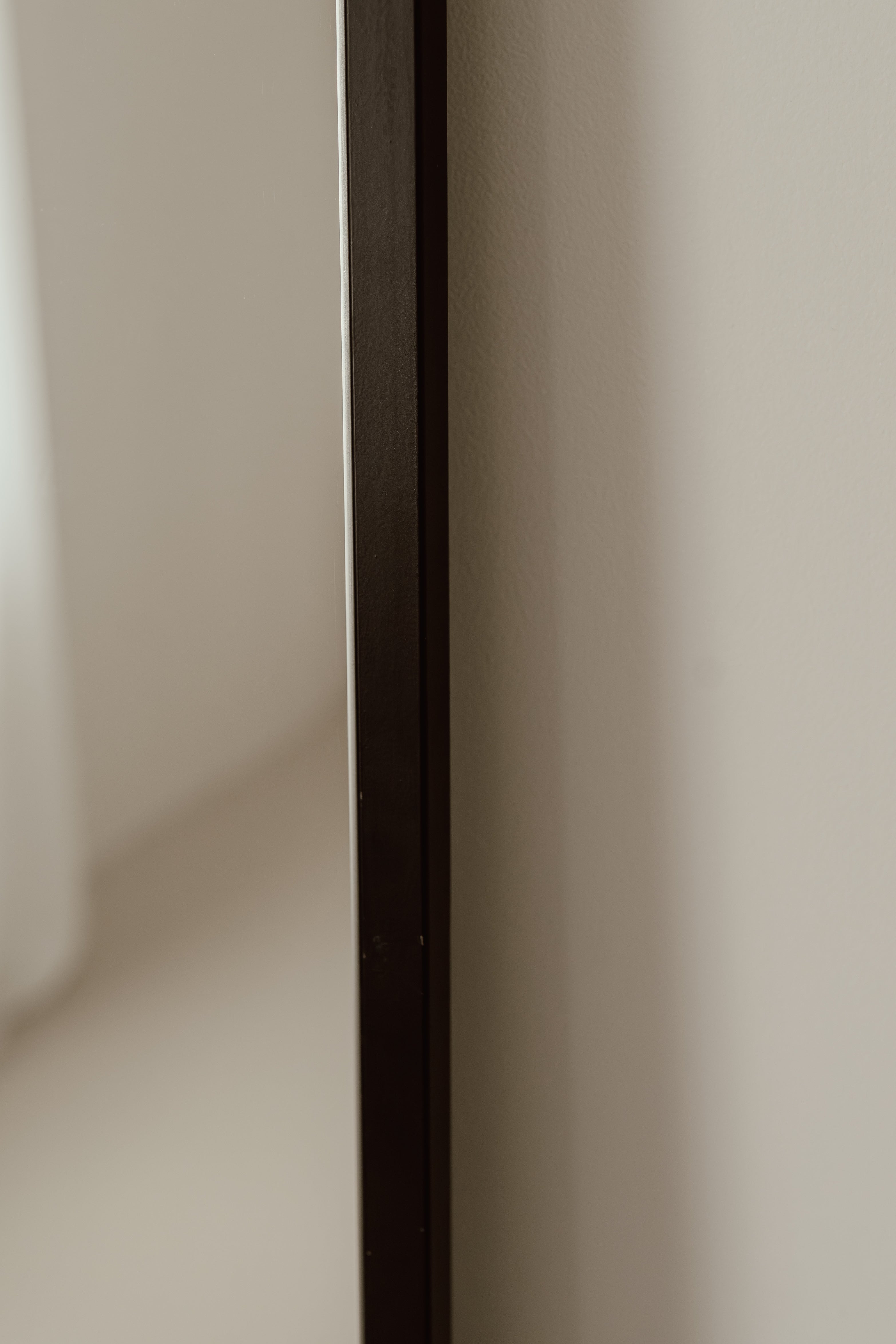 Stor Fritstående Rudespejl 180x80 Sort
