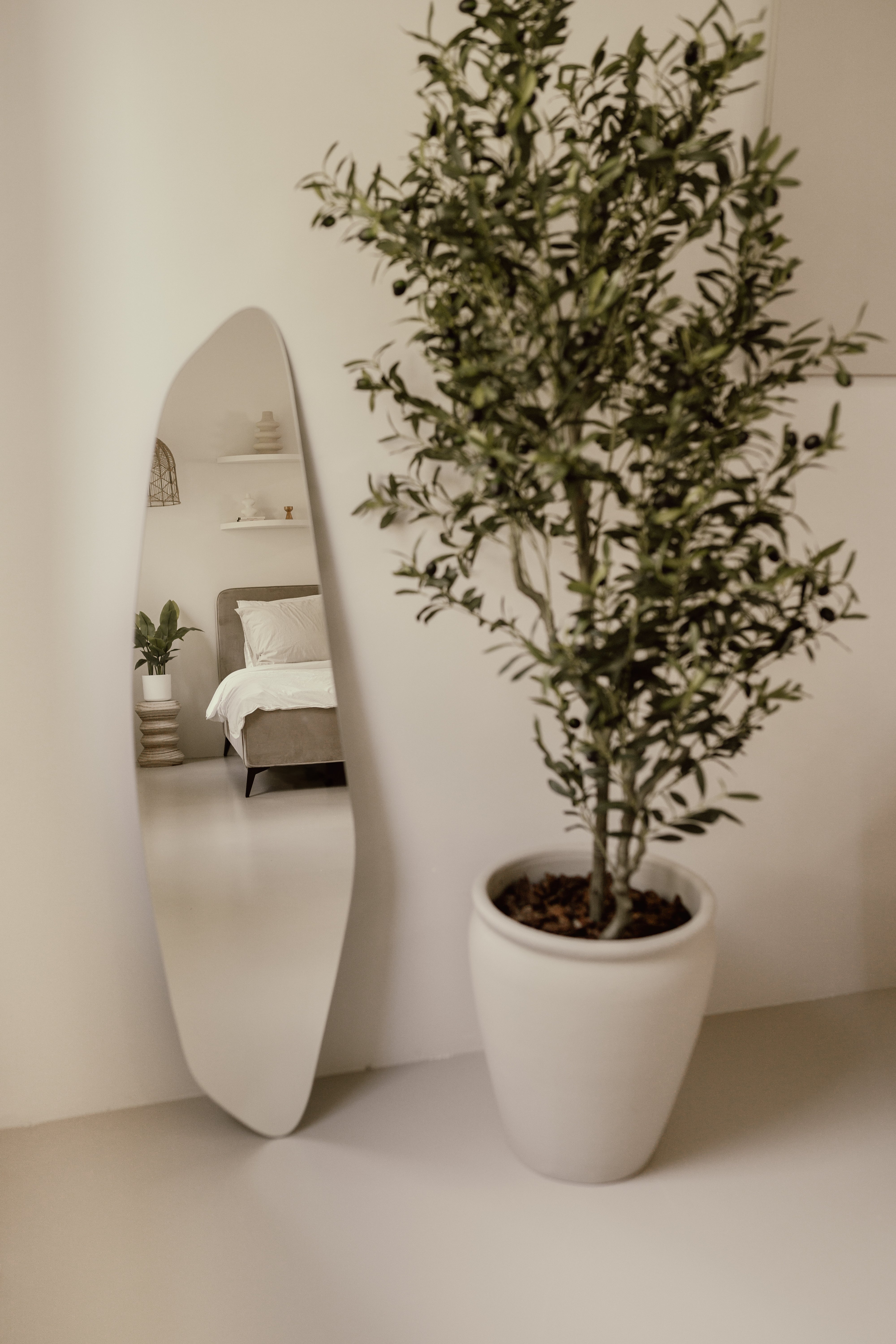 Asymmetrisk Spejl – 140 x 35 cm