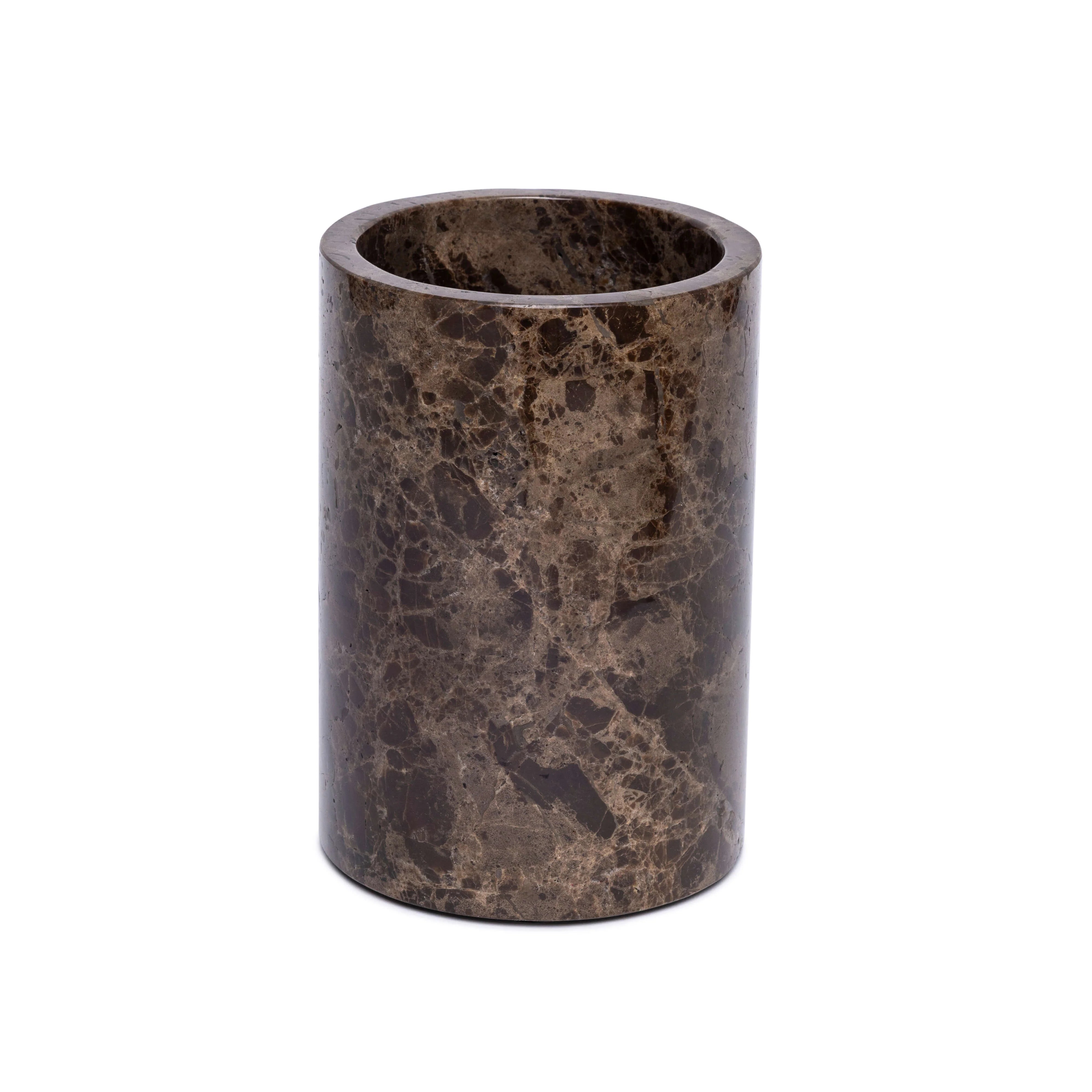 Marmorkøler / vase brun 18x12 cm