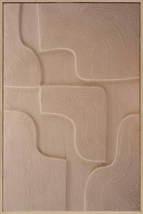 3D vægdekoration 80x120 cm – Organisk Jordtone