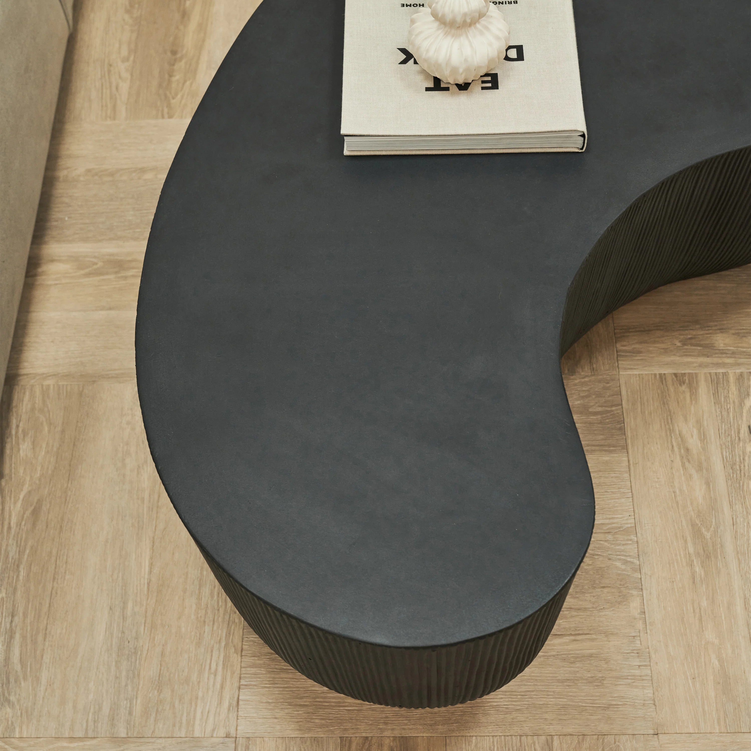 Minimalistisch Betonnen Salontafel Groot Zwart