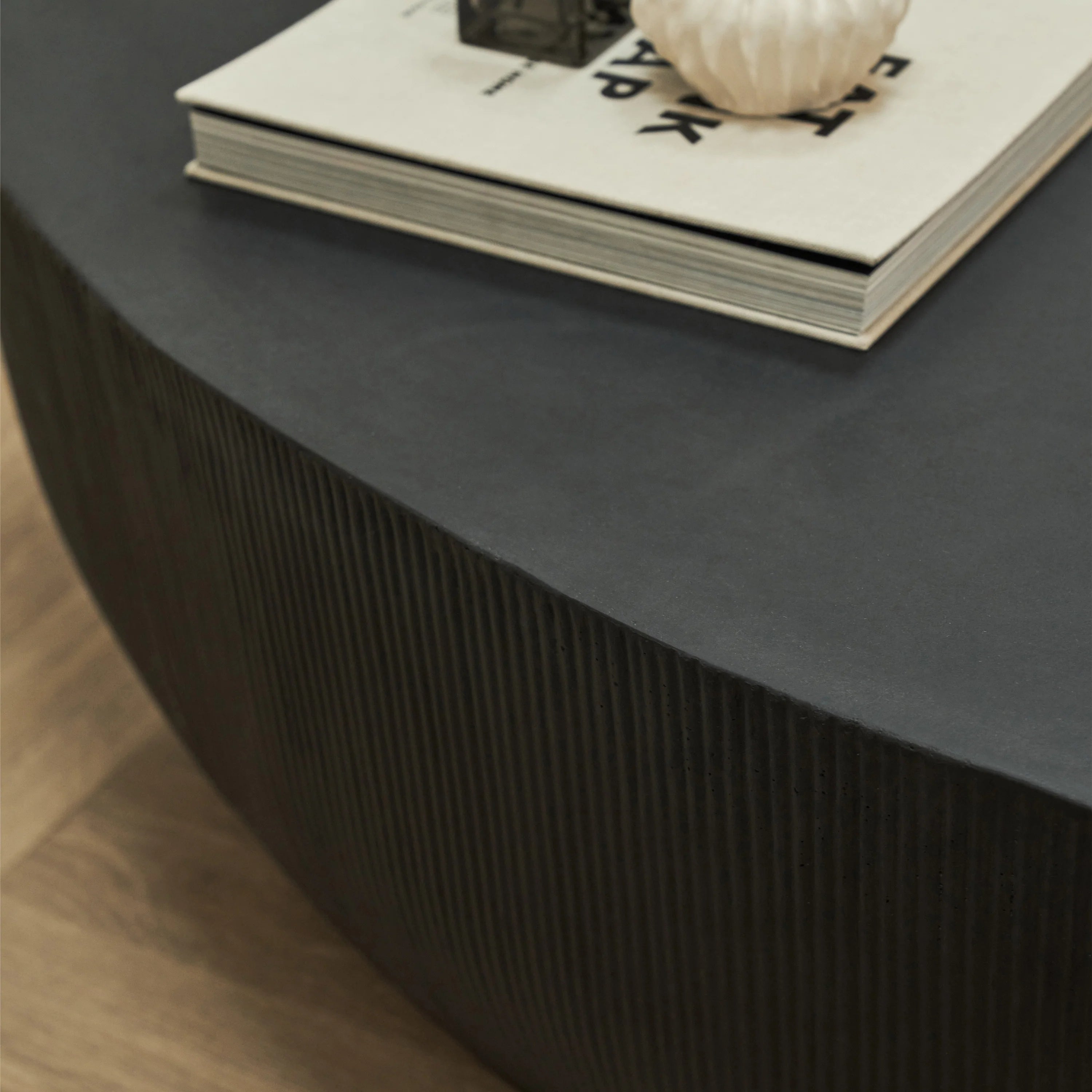 Minimalistisch Betonnen Salontafel Groot Zwart